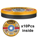 Ingco 4.5" / 115mm Abrasive Metal Cutting Disc Set (MCD121155)
