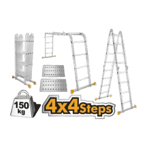 Ingco Multi-Purpose 4 by 4 Steps Aluminum Ladder (HLAD04441)