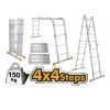 Ingco Multi-Purpose 4 by 4 Steps Aluminum Ladder (HLAD04441)