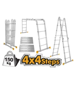 Ingco Multi-Purpose 4 by 4 Steps Aluminum Ladder (HLAD04441)