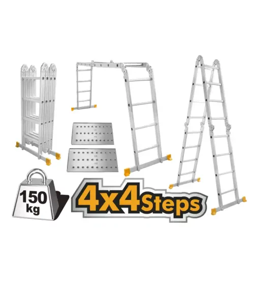 Ingco Multi-Purpose 4 by 4 Steps Aluminum Ladder (HLAD04441)