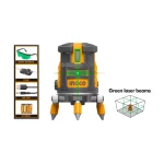 Ingco Self-leveling Line Laser(Green laser beams) (HLL305205)