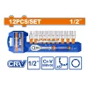 Wadfow 12 Pcs 1/2" Socket Set (WST2212)