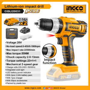 Best 20V drill for mechanic (CIDLI20031)