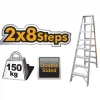 Ingco Double Side Aluminium Ladder (HLAD01081)