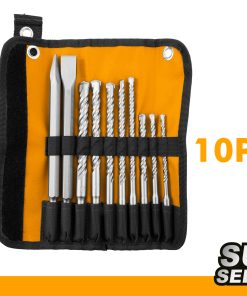10-Piece Hammer Drill Bits and Chisels Set