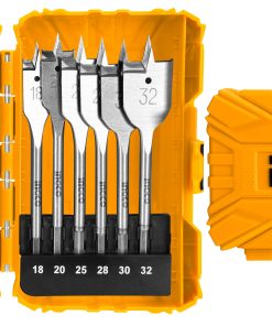 12-Piece Flat Wood Drill Bits Set