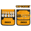 13-Piece Flat Wood Drill Bits Set