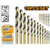 19-Piece HSS Twist Drill Bits Set