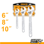 3-Piece Adjustable Wrench Set