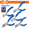 4.5 inch mini pliers set