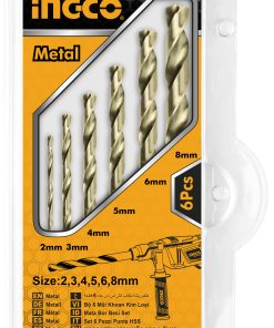 6-Piece HSS Twist Drill Bits Set