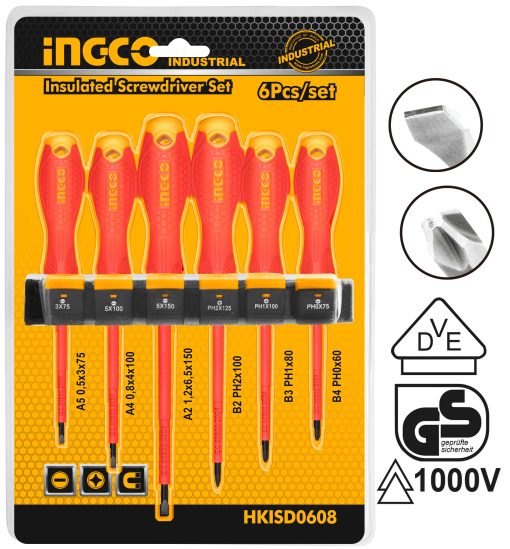 6-Piece Insulated Screwdriver Set