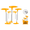 8-Piece T-Handle Hex Wrench Set