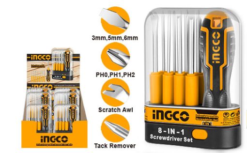 9-Piece Interchangeable Screwdriver Set
