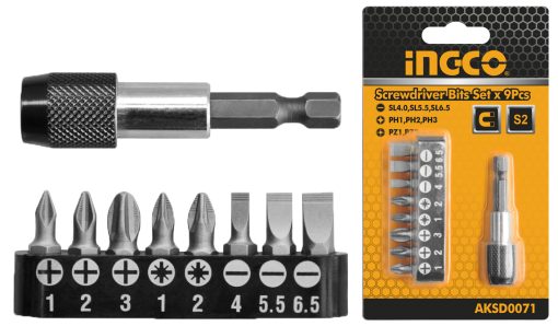 9-Piece Screwdriver Bits Set