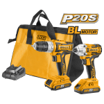 Ingco Lithium-Ion Cordless Tool Set 2-Pc.