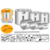 Ingco Carbide Gritted Hole Saw Set