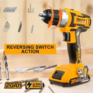 Ingco Lithium-Ion High Torque Cordless Drill (CDLI20021)
