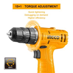 Ingco cordless battery powered drill (CDLI1241)
