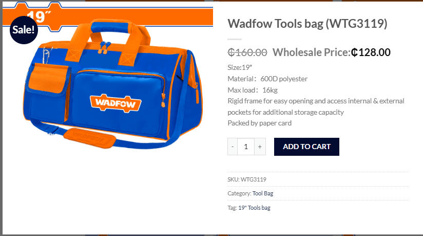 Wadfow tool bad